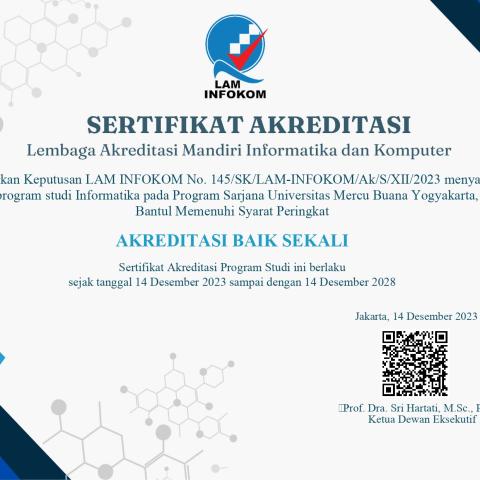 Sertifikat Akreditasi Prodi Informatika