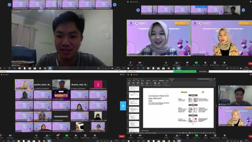 HMPS Sistem Informasi UMBY Adakan Webinar Perencanaan Karir