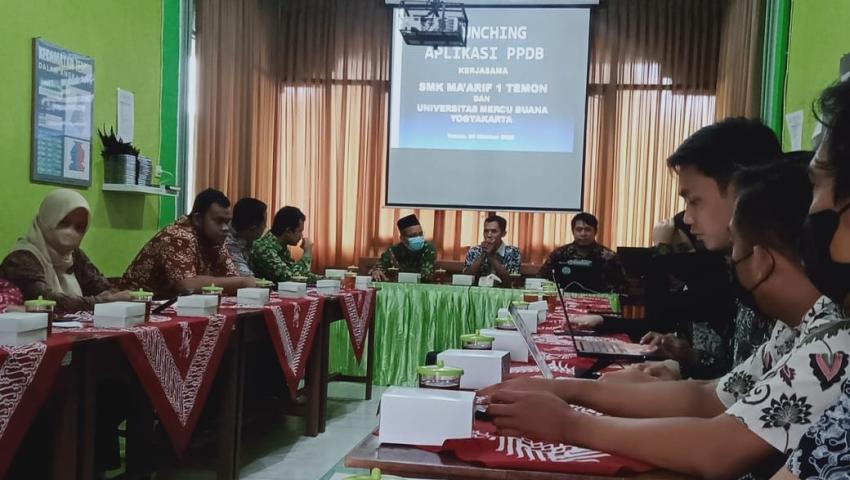 TIM PKM UMBY Wujudkan Sistem PPDB di SMK Ma’arif 1 Temon