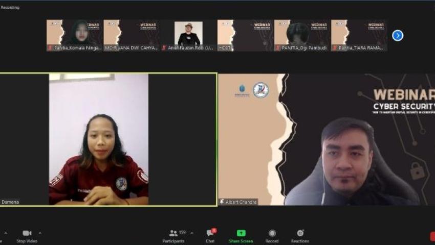 Ingatkan Pentingnya Keamanan Digital, HMPS SI UMBY Gelar Webinar Cyber Security