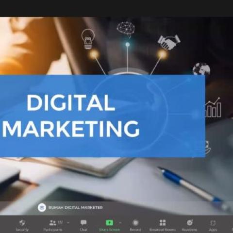 HMPS SI UMBY Adakan Webinar Strategi Digital Marketing