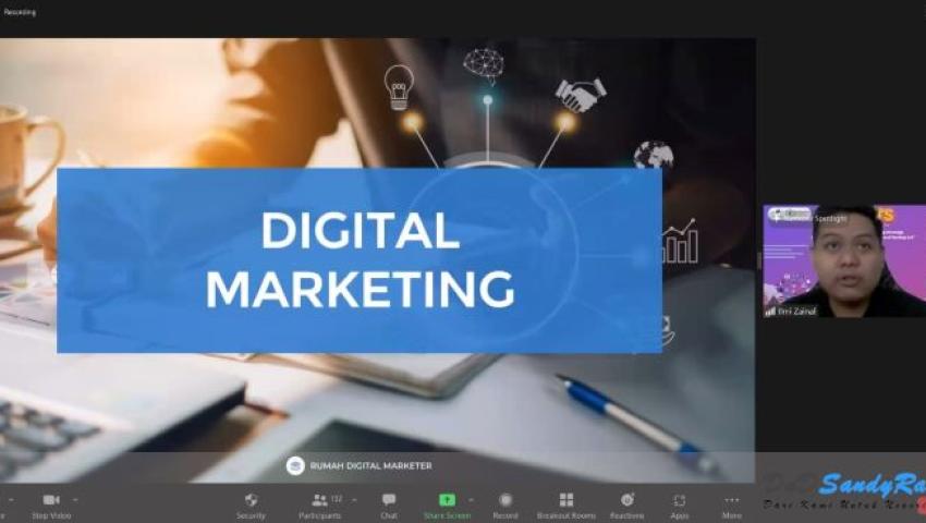 HMPS SI UMBY Adakan Webinar Strategi Digital Marketing