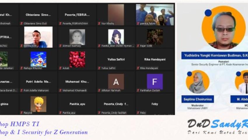 HMPS TI UMBY Adakan Workshop Security for Z Generation